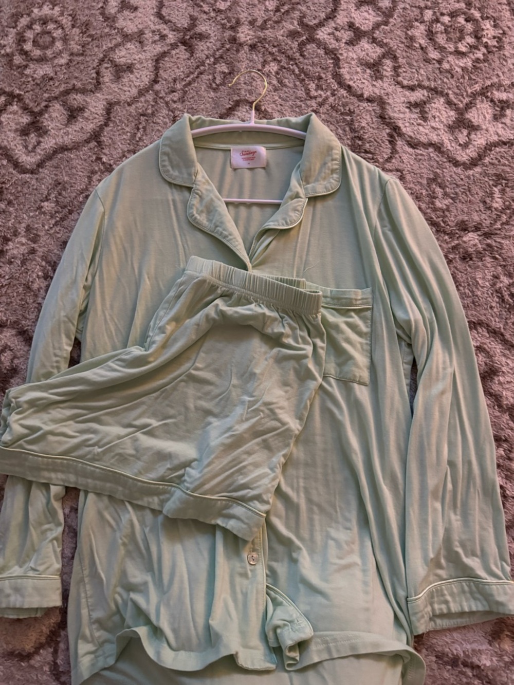 In My Sundays Mint Green Pajama Set -